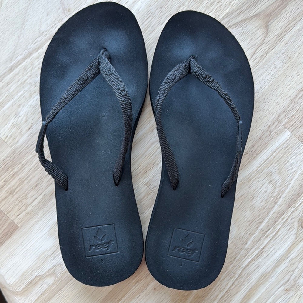 Reef Black Flip Flops